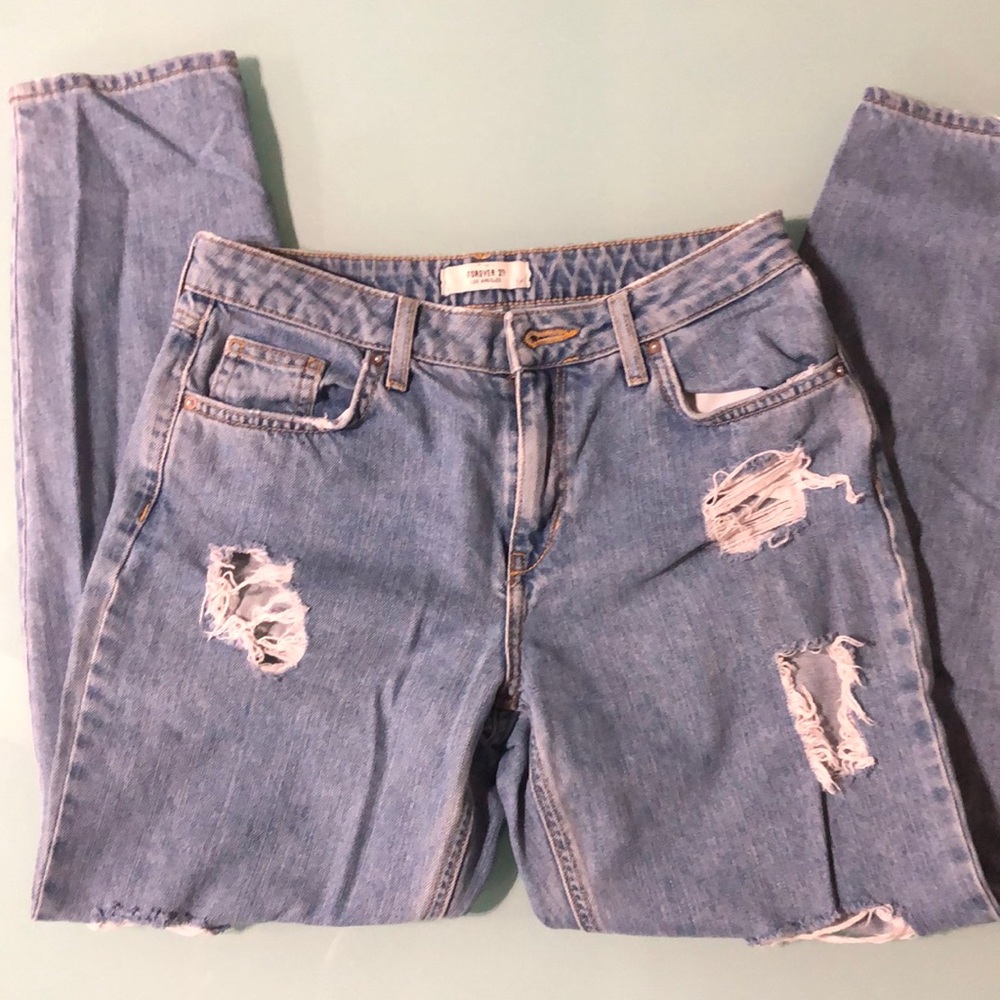 Forever 21 Ripped Jeans